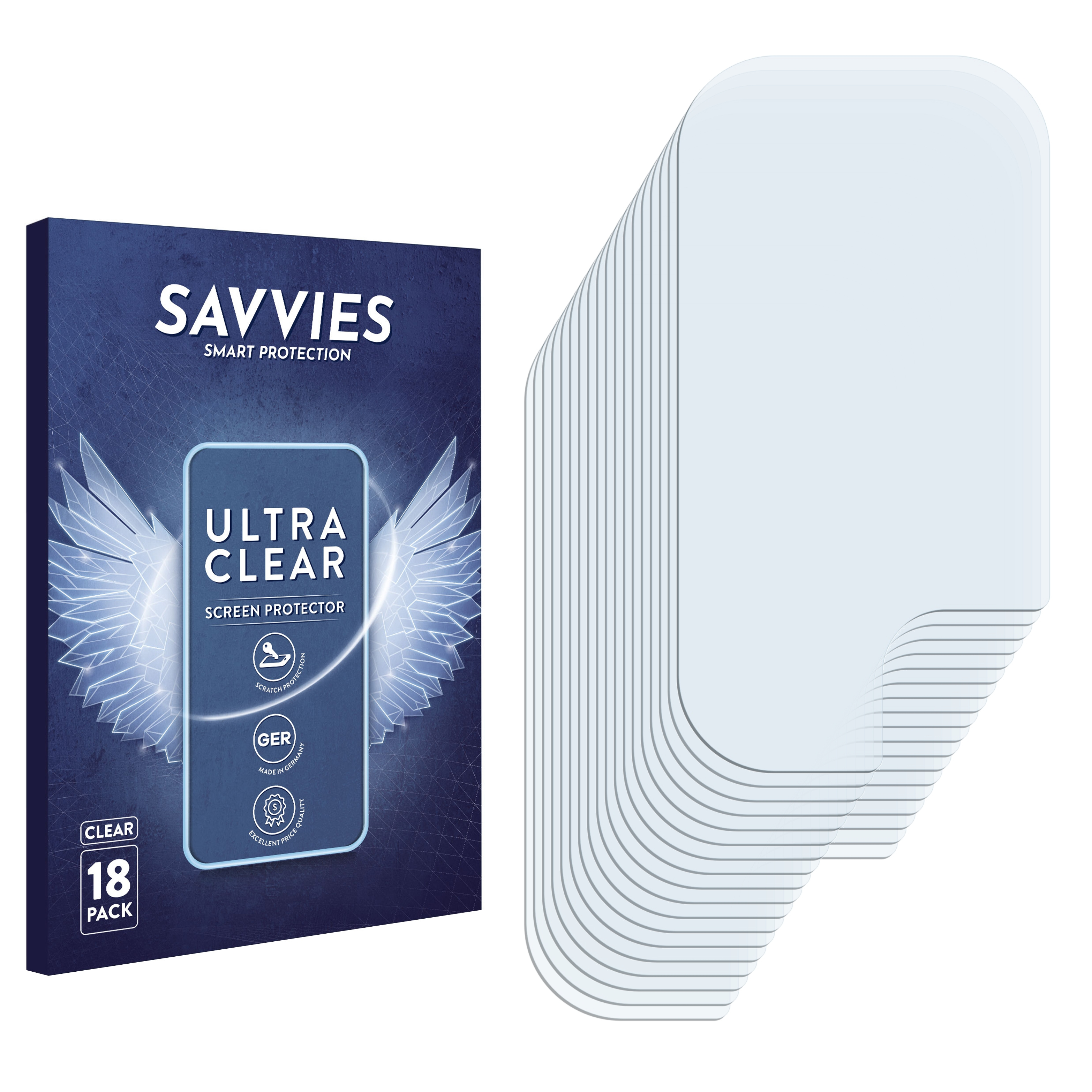 SAVVIES 18x Pro) Schutzfolie(für klare realme X7