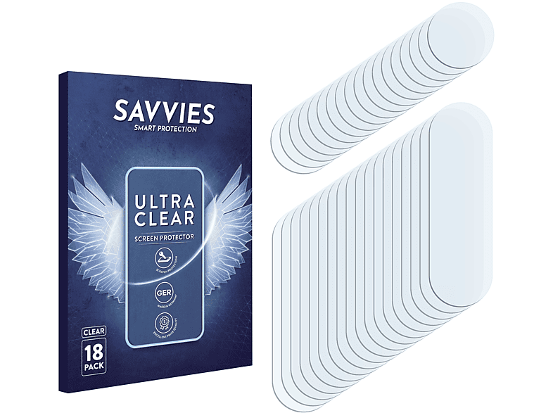 SAVVIES 18x klare Schutzfolie(für Motorola Moto G8)
