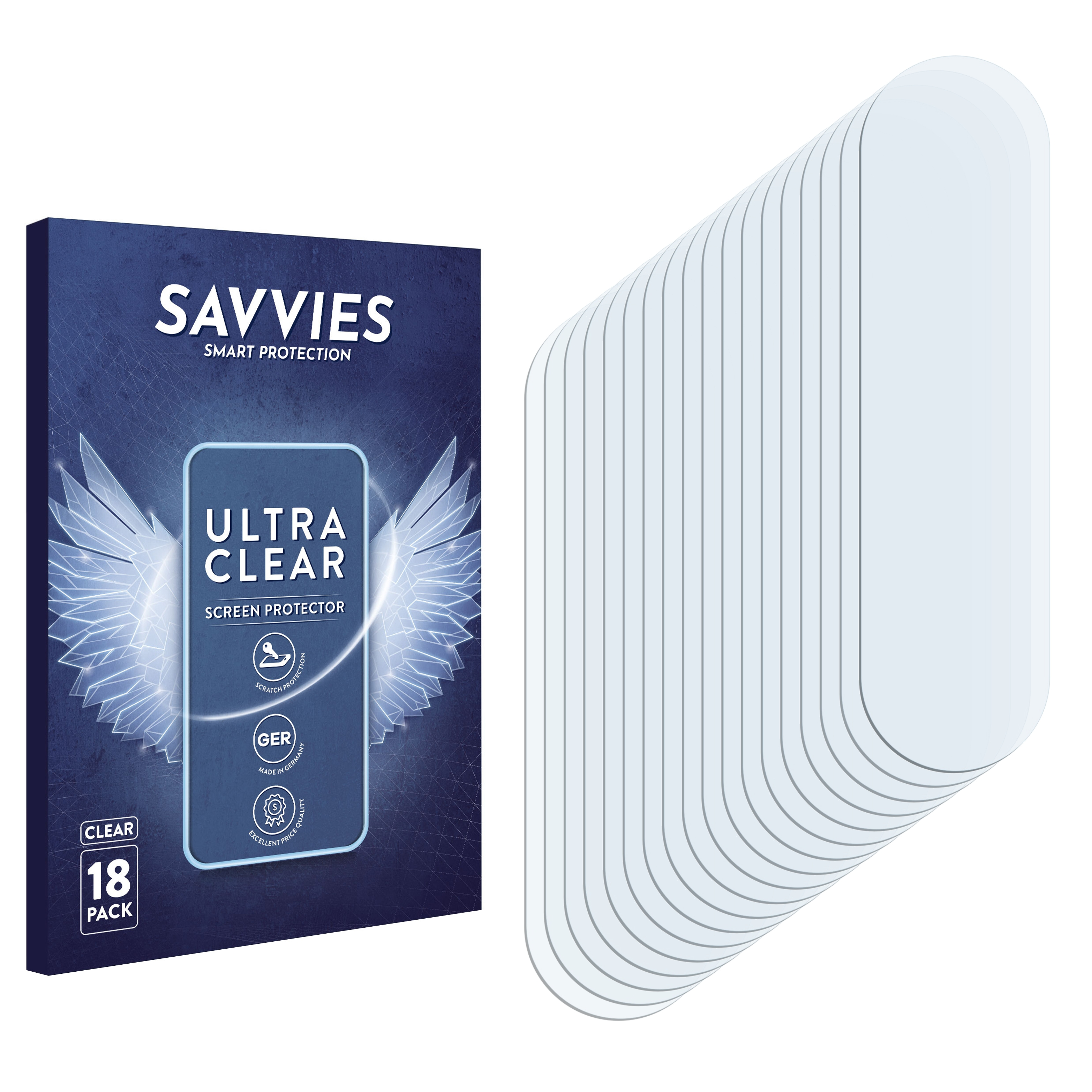 SAVVIES 18x Pro) Schutzfolie(für 8 klare OnePlus