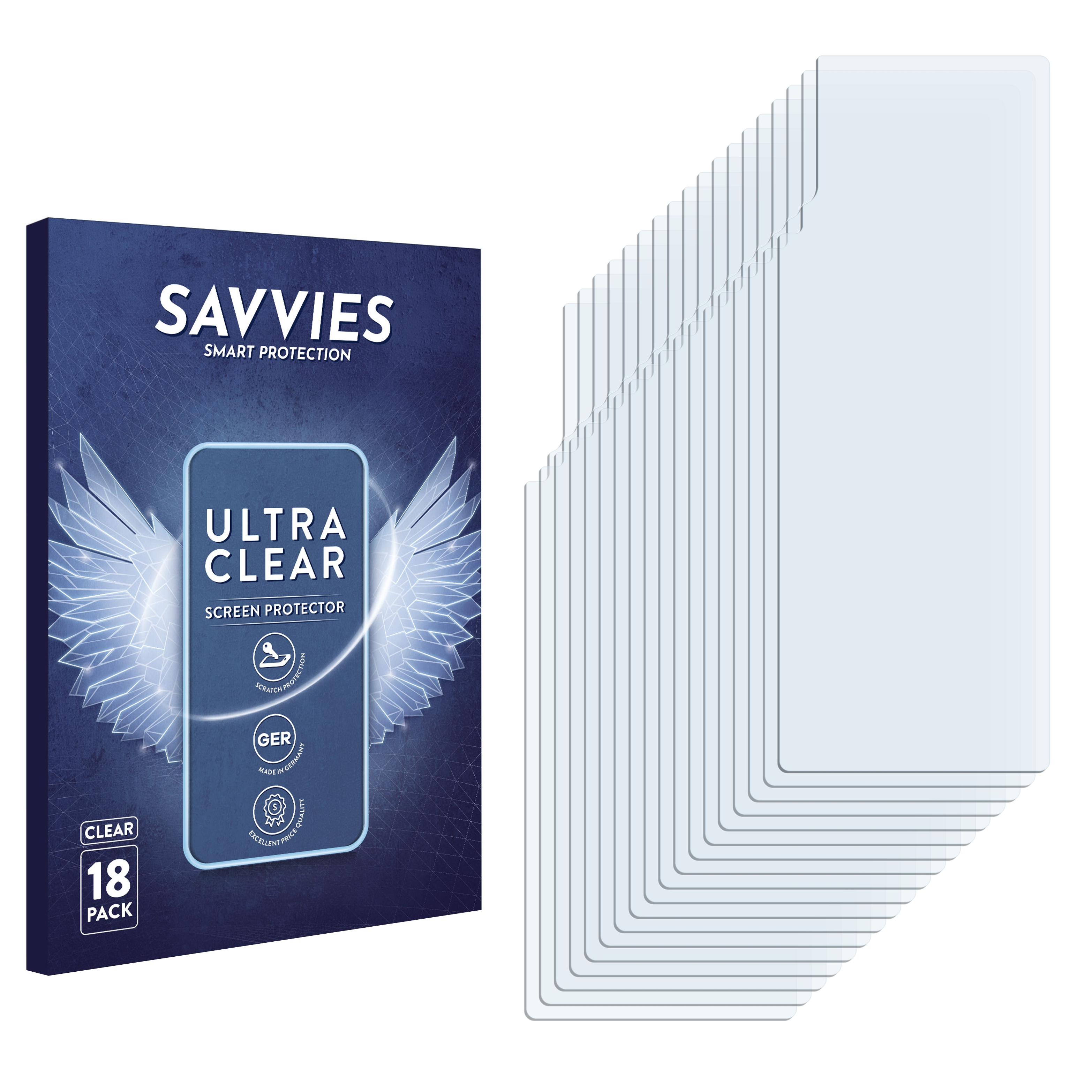 Samsung A30s) Galaxy 18x SAVVIES Schutzfolie(für klare