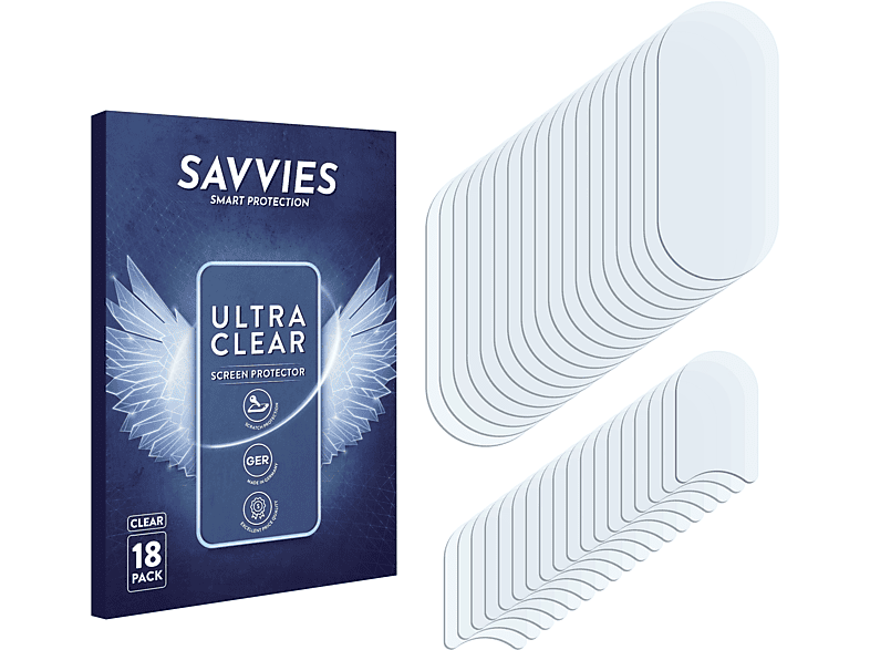 SAVVIES 18x klare Schutzfolie(für ZTE Axon 10 Pro)