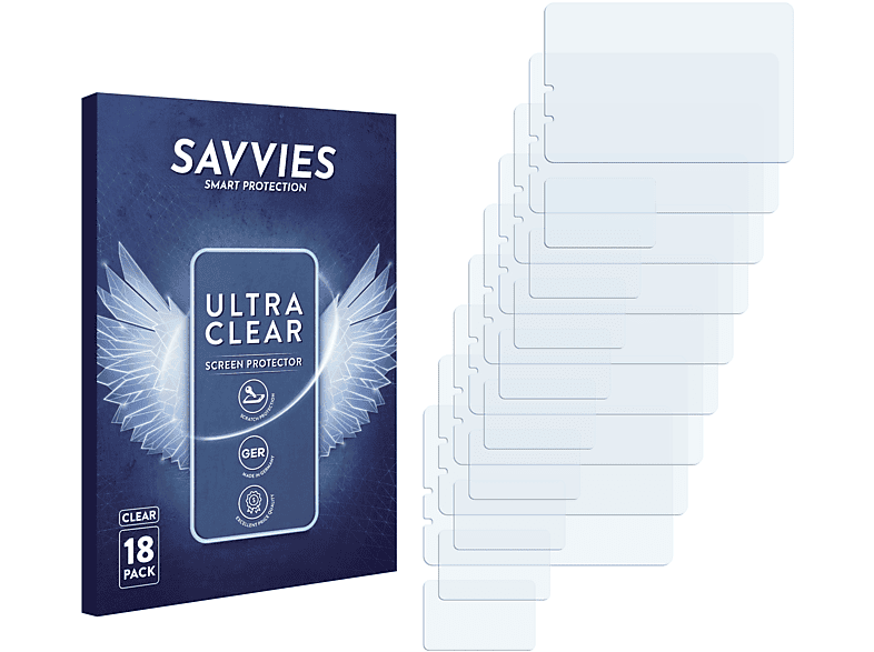 SAVVIES 18x klare Schutzfolie(für SJCAM SJ8 Air)
