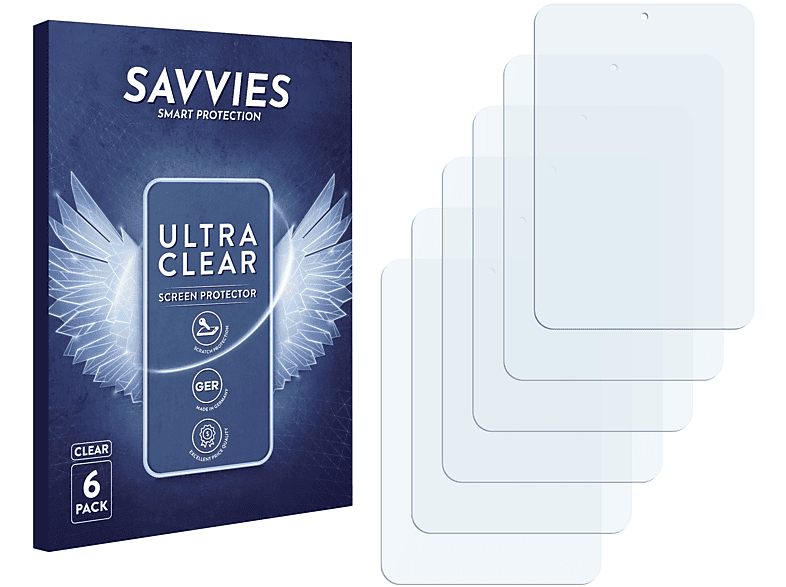 SAVVIES 6x klare Schutzfolie(für Archos 79 Platinum)