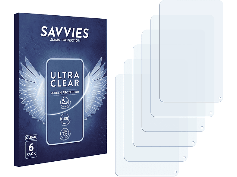 SAVVIES 6x klare Schutzfolie(für Klipad Kliver Smart 7\