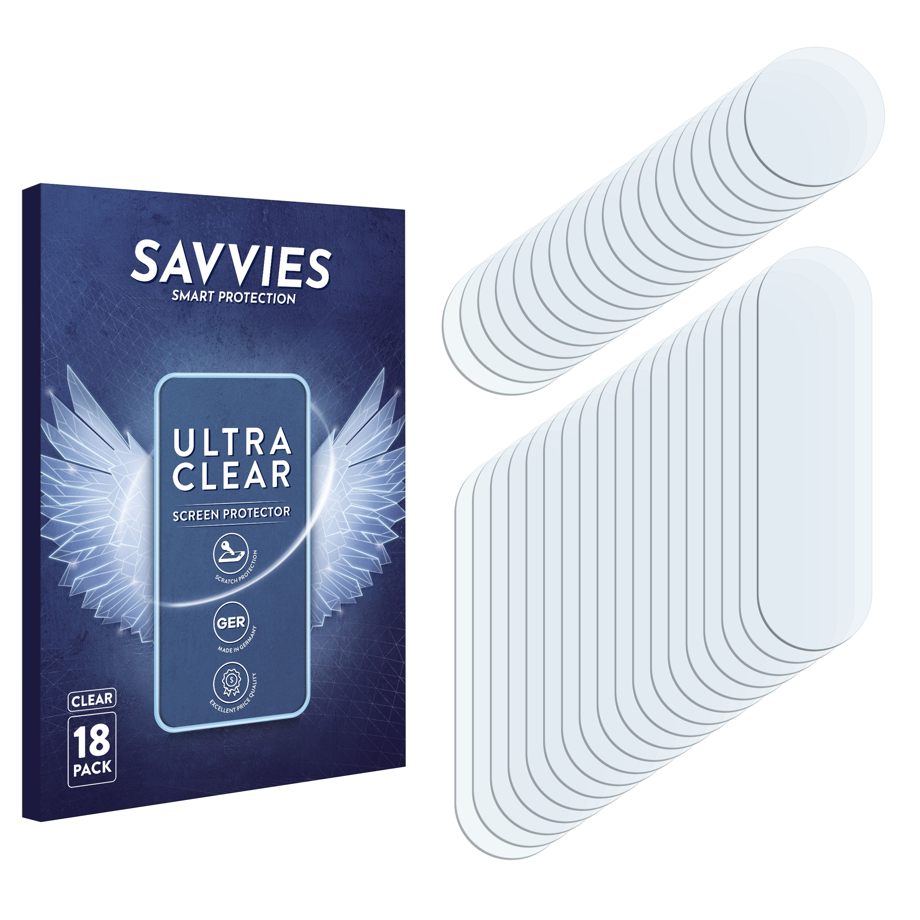 SAVVIES 18x klare Schutzfolie(für Motorola Plus) Fusion One