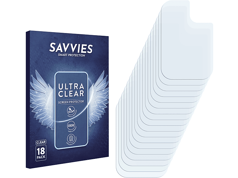 SAVVIES 18x klare Schutzfolie(für Samsung Galaxy A21s) | Displayschutzfolien & Gläser