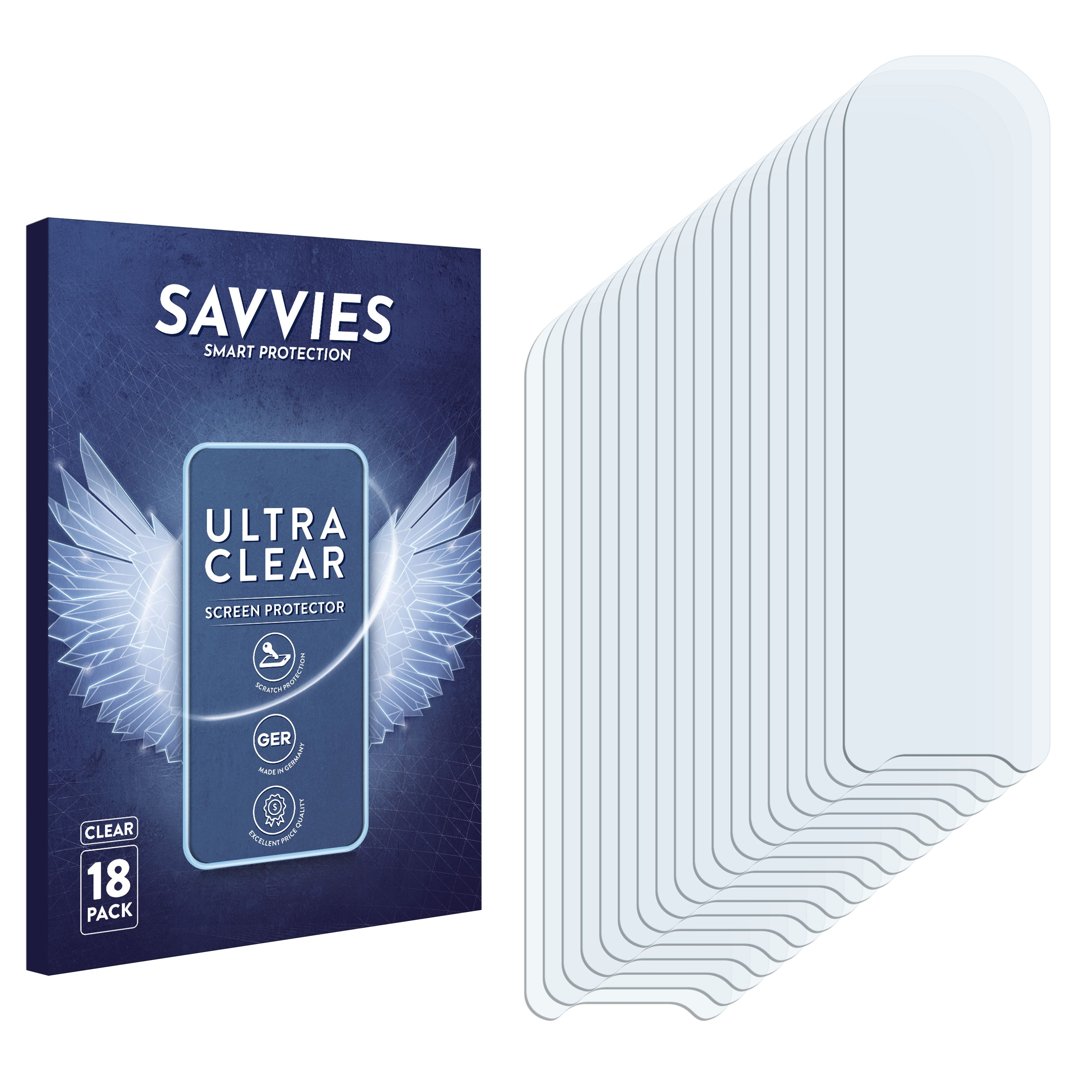 SAVVIES 18x X2 Pro) Find Oppo klare Schutzfolie(für