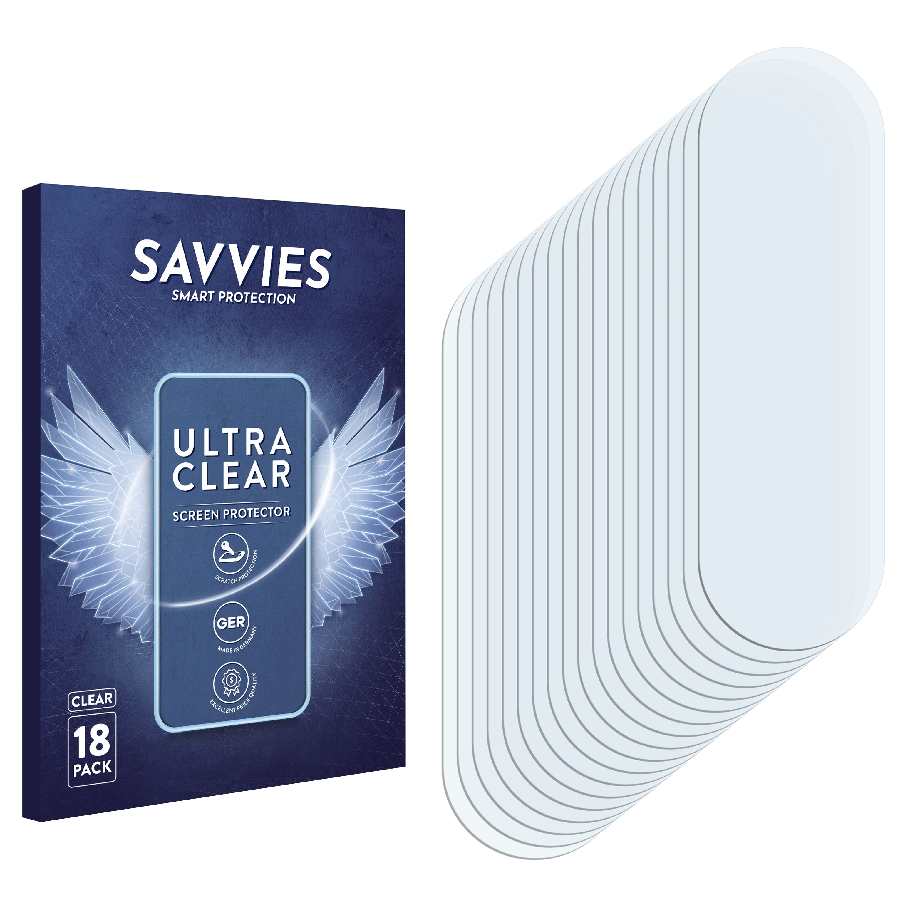 SAVVIES 18x klare 5G) A90 Galaxy Samsung Schutzfolie(für