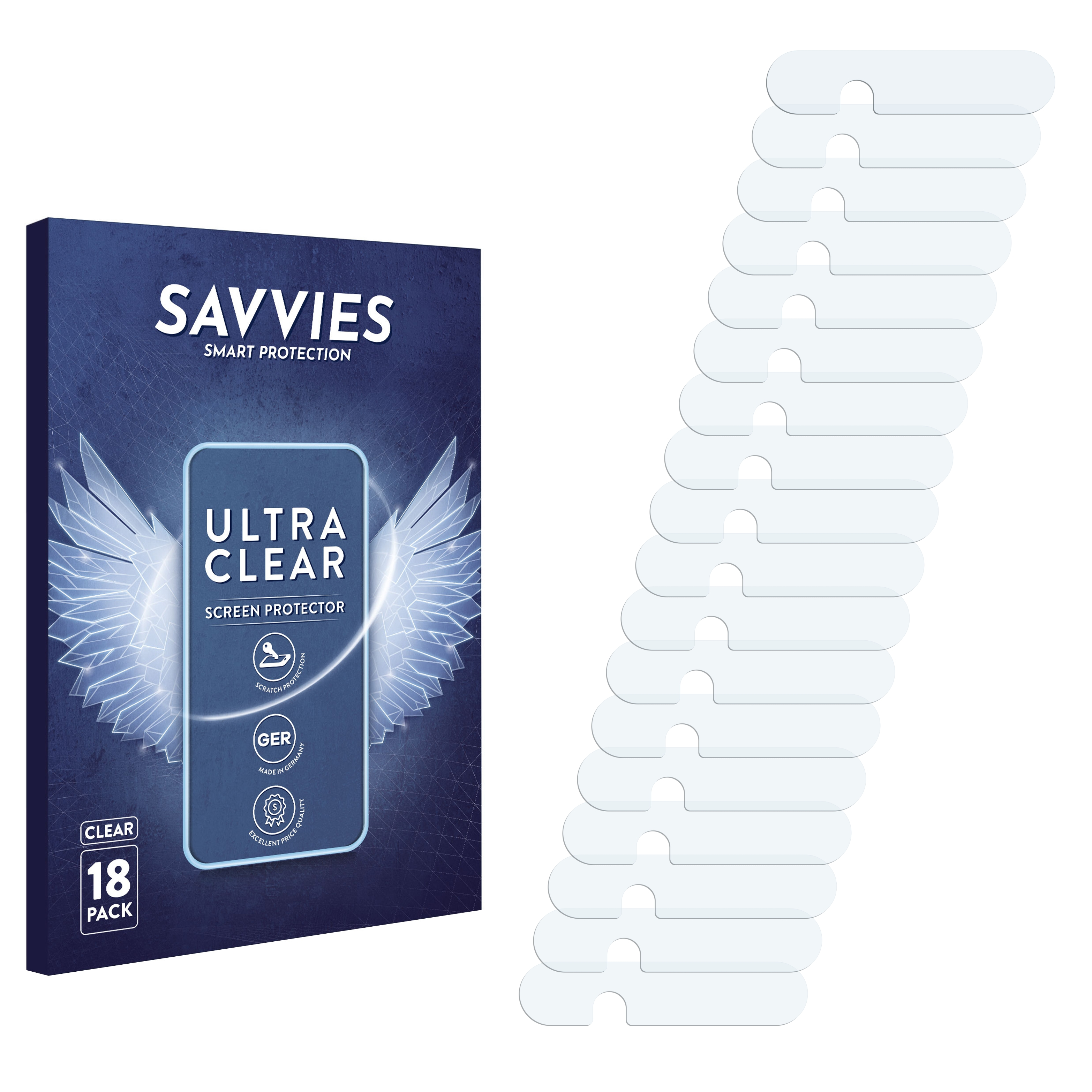 SAVVIES 18x klare Schutzfolie(für Samsung Galaxy A80)