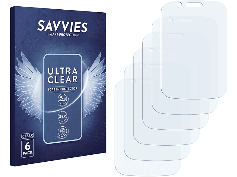 SAVVIES 6x klare Schutzfolie(für Doro 730X)