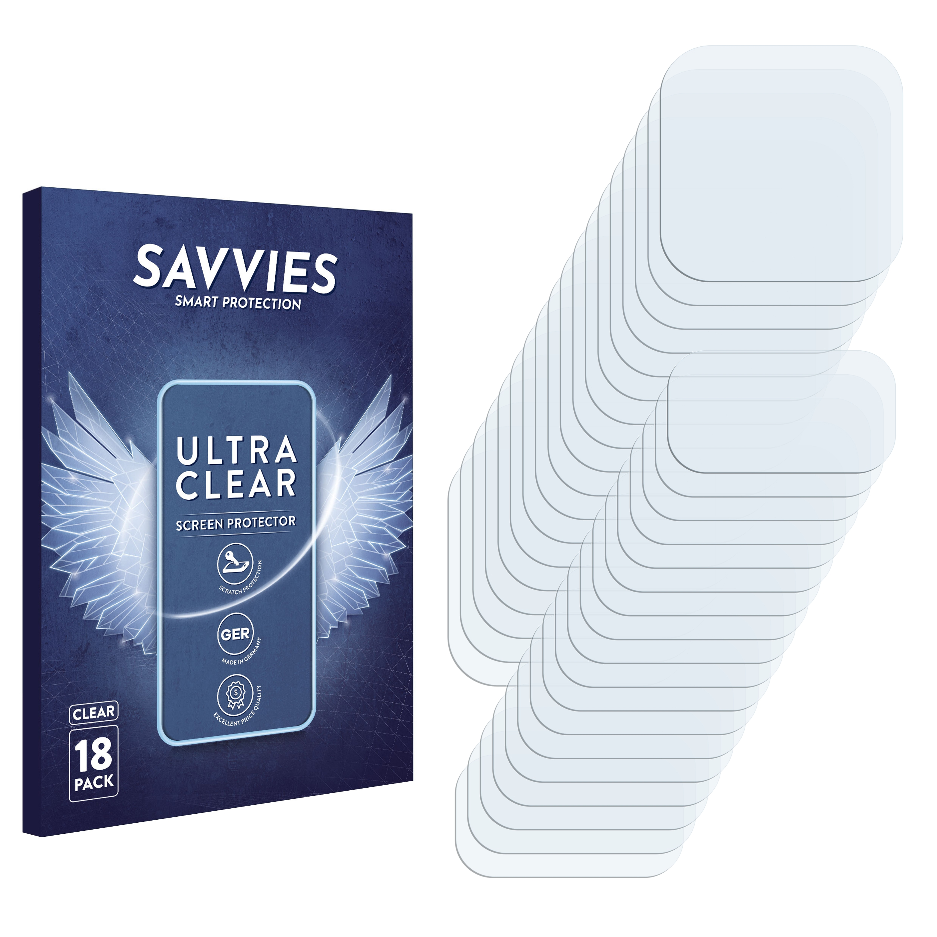 SAVVIES klare Schutzfolie(für A8 Samsung Galaxy 2018) 18x