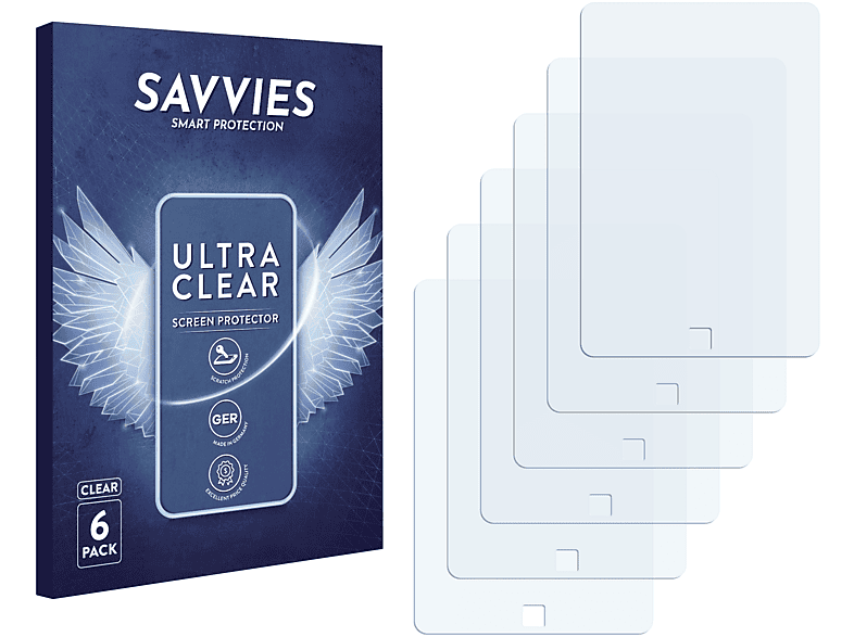SAVVIES 6x klare Schutzfolie(für Onyx Boox C68)