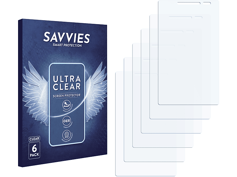 SAVVIES 6x klare Schutzfolie(für ASUS ZenPad 8.0 Z380M) | Tabletschutzfolien