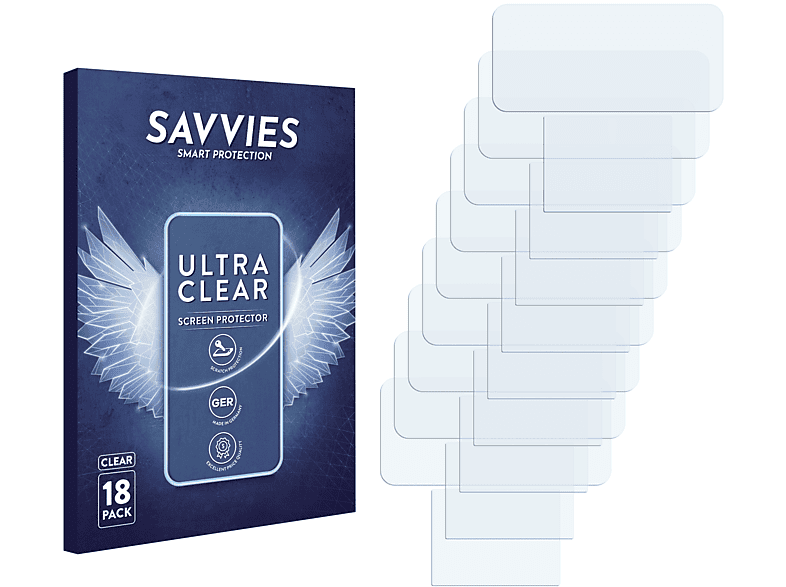 SAVVIES 18x klare Schutzfolie(für New 2DS Nintendo XL)