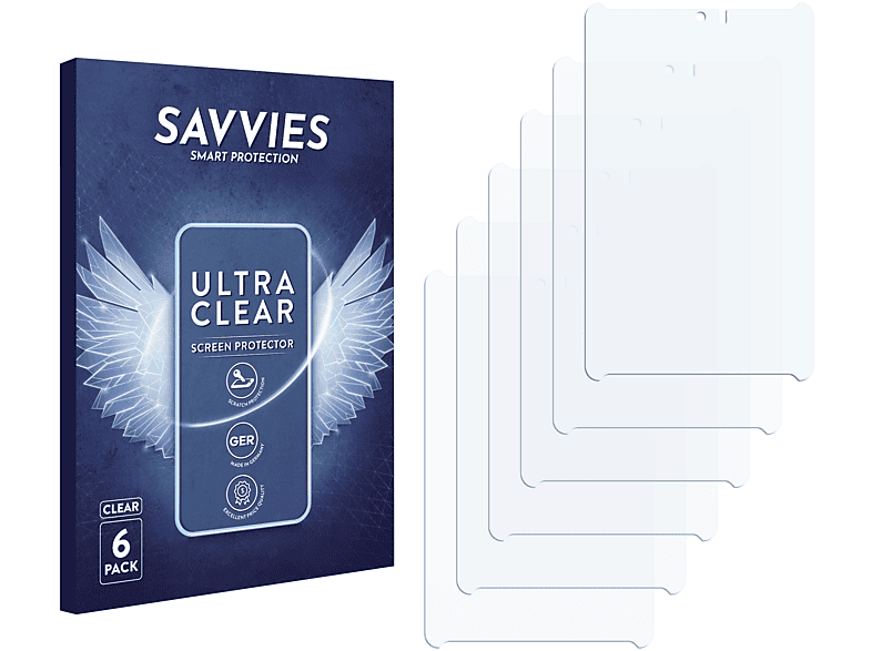 7 klare SAVVIES Schutzfolie(für LTE 6x FonePad ASUS ME372CL)