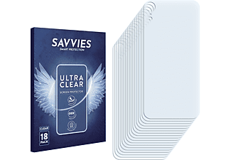SAVVIES 18x klare Schutzfolie(für Apple iPhone XR (Rückseite))