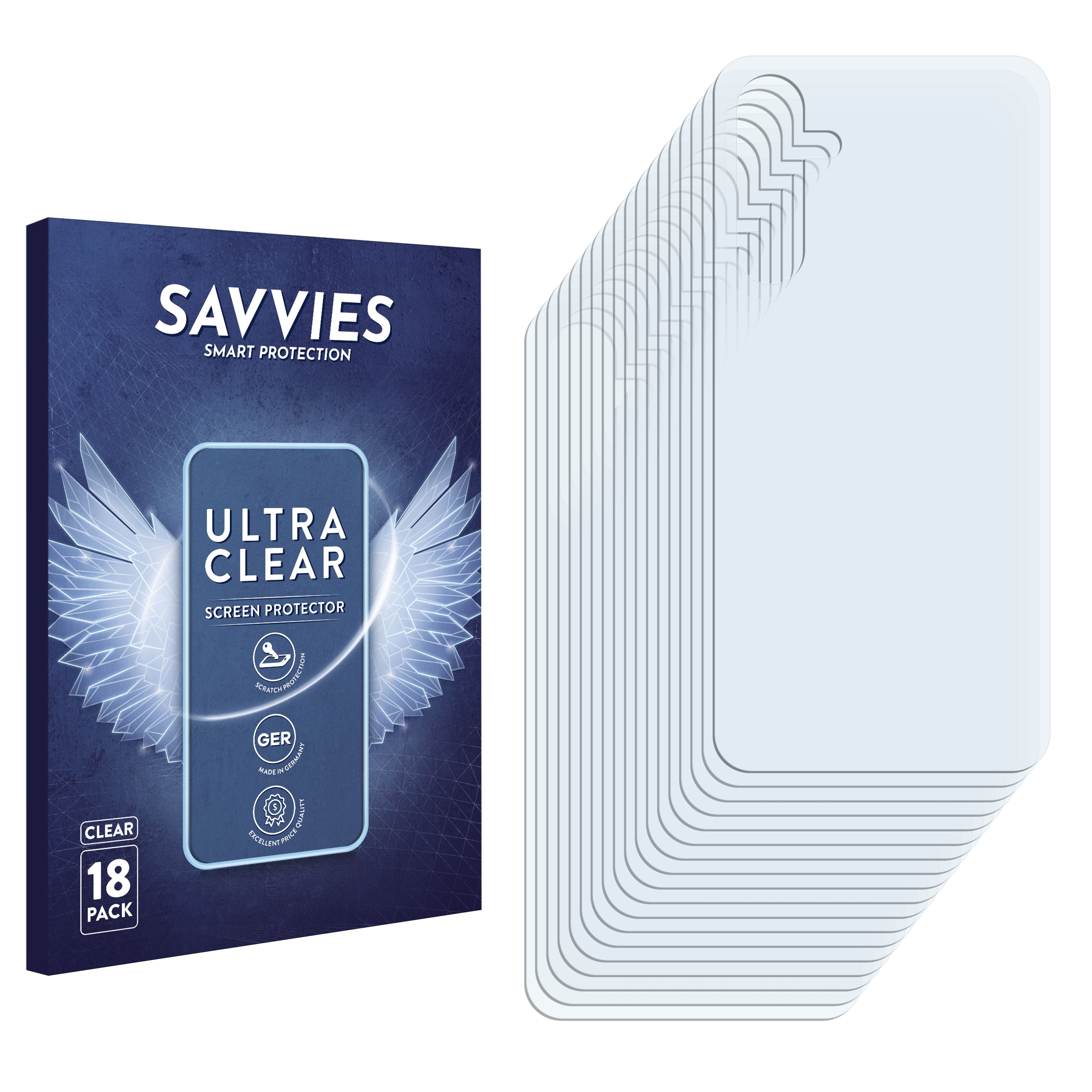 18x SAVVIES 5G) Schutzfolie(für Samsung klare Galaxy A54