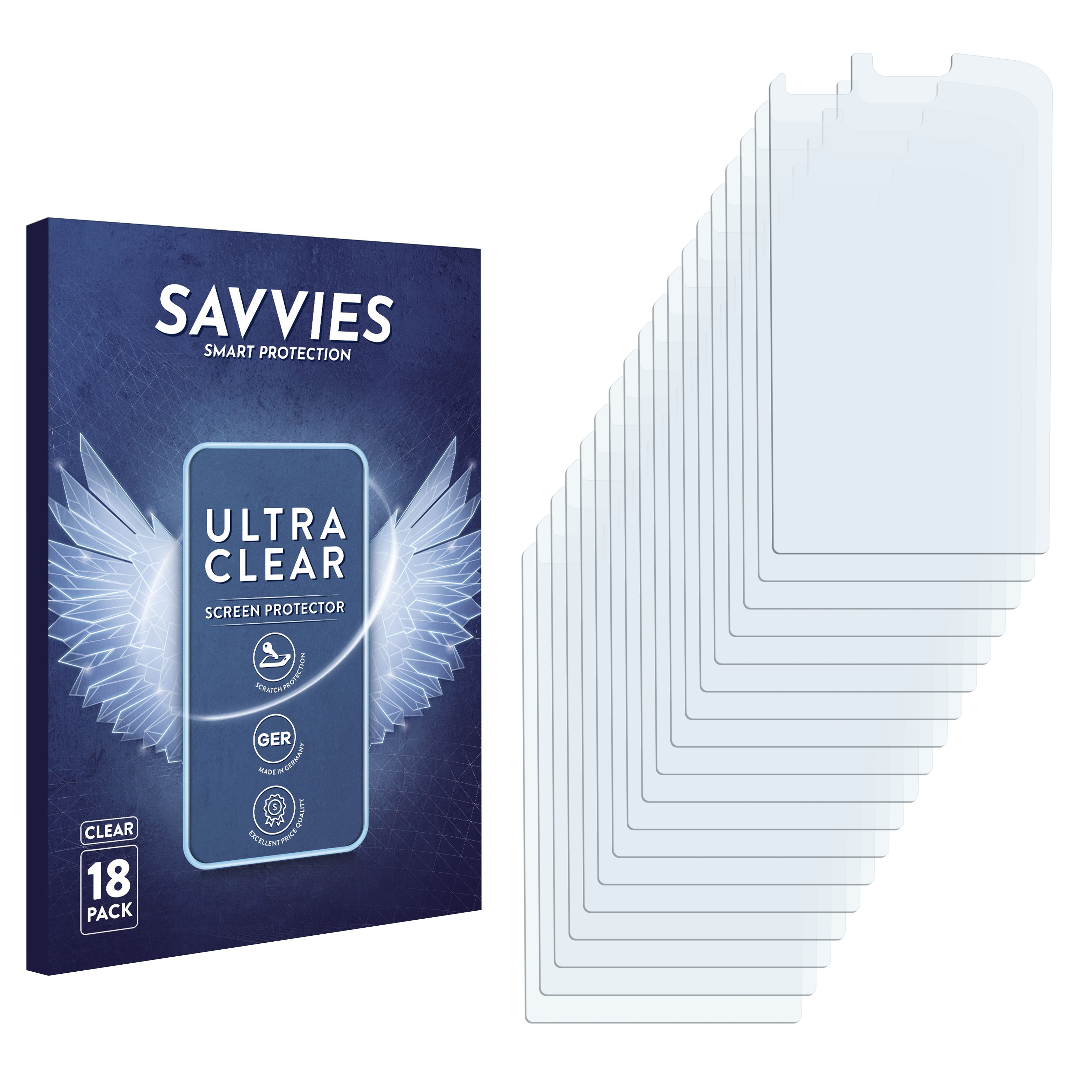 SAVVIES 18x R700H Schutzfolie(für klare Gigaset Pro)