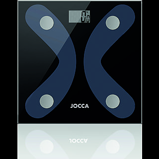 Báscula de baño - JOCCA 1440, 180 kg, Negro