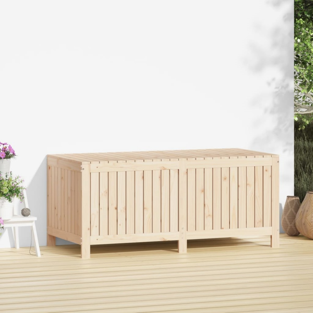 Aufbewahrungsbox DOTMALL Holzfarbe xl-823850 für den Garten,