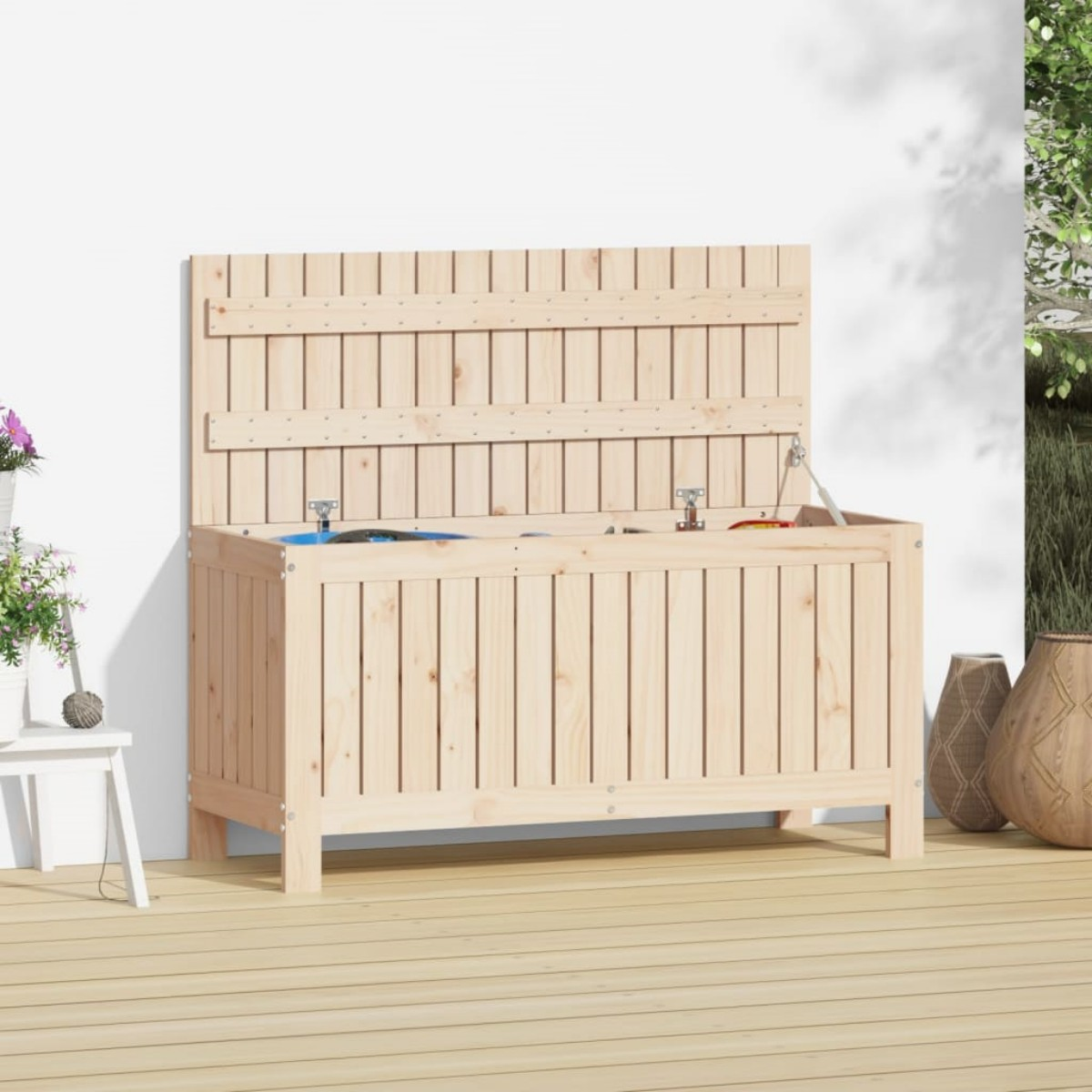 DOTMALL xl-823829 Aufbewahrungsbox für Holzfarbe Garten, den