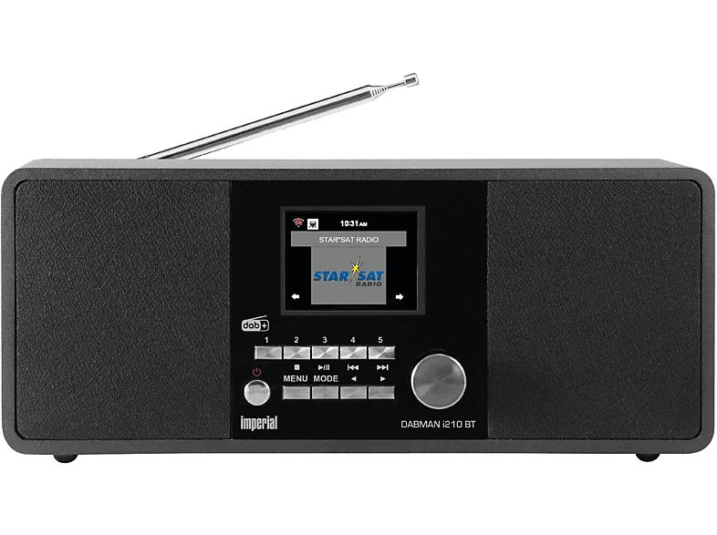 DAB+ UKW, DAB+, DABMAN i210 AM, schwarz FM, BT TELESTAR DAB+ DAB, Radio/Lautsprecher,