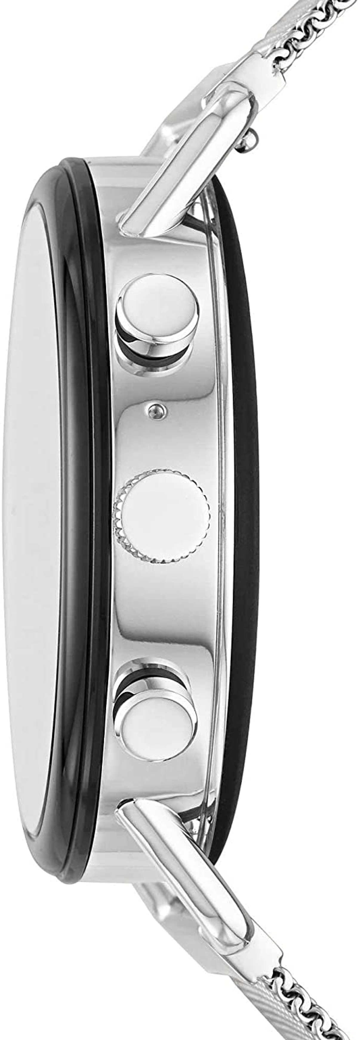 SKAGEN Smartwatch Skagen SKT5102 Smartwatch silicone, Silver/Black mm, Edelstahl 185