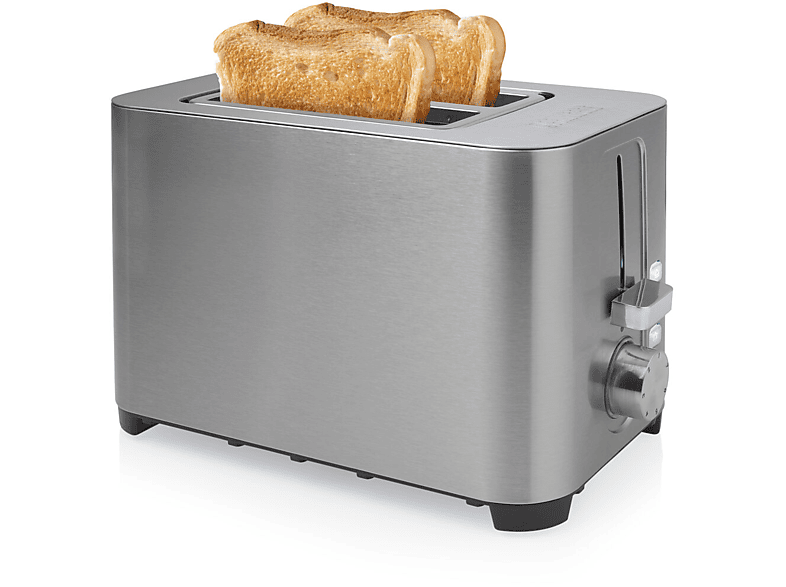 PRINCESS 142400 Toaster Silber (850 Watt, Schlitze: 2)