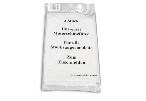 STAUBSAUGERLADEN.DE 2 Universal Motorschutzfilter für alle Staubsauger zum  zuschneiden, Filter