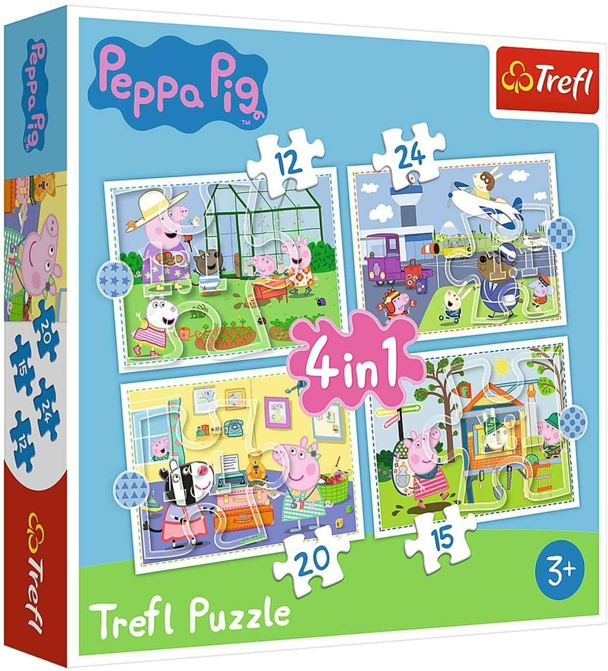 TREFL Peppa Pig 4 in 1 Puzzle