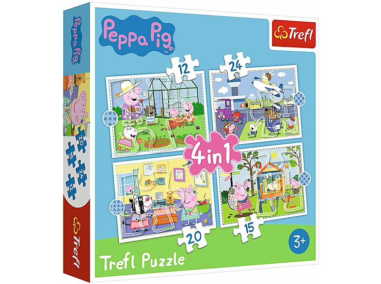 TREFL Peppa Pig 4 in 1 Puzzle