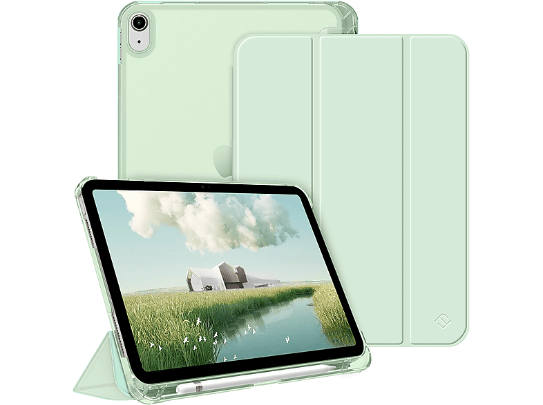 FINTIE Hülle Tablethülle Bookcover PC, Apple Grün Kunstleder, für