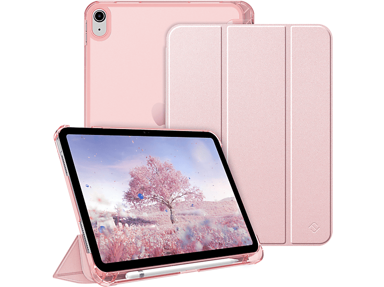 Tablethülle PC, Bookcover FINTIE Roségold Hülle Kunstleder, Apple für