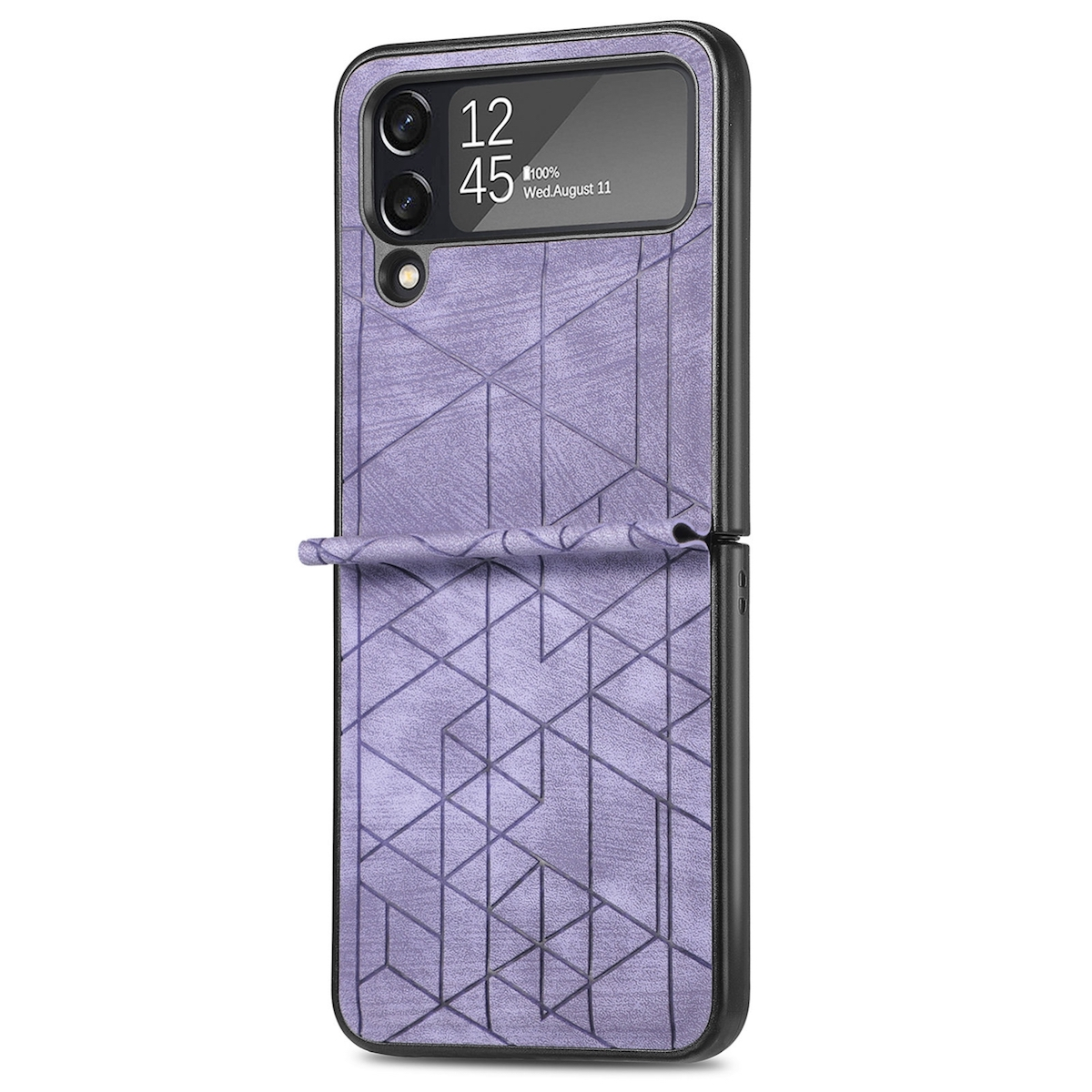 Lila Flip Cover Schutz Galaxy Flip4, WIGENTO Cover, Handy Tasche, Z Samsung,