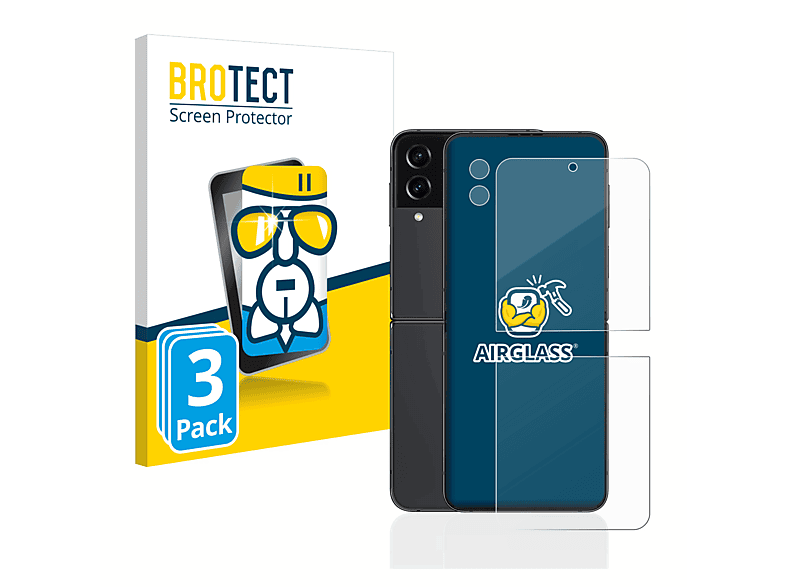 Schutzfolie(für Samsung Airglass klare BROTECT Z Galaxy 3x 4) Flip