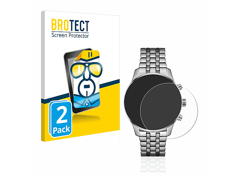 BROTECT 2x klare 58114127) Schutzfolie(für Boss Hugo Chronograph