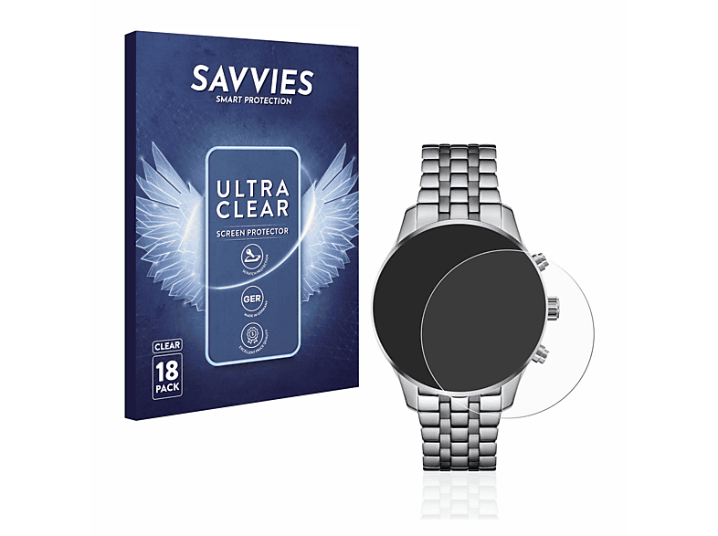 SAVVIES 18x Hugo Chronograph 58114127) Schutzfolie(für klare Boss