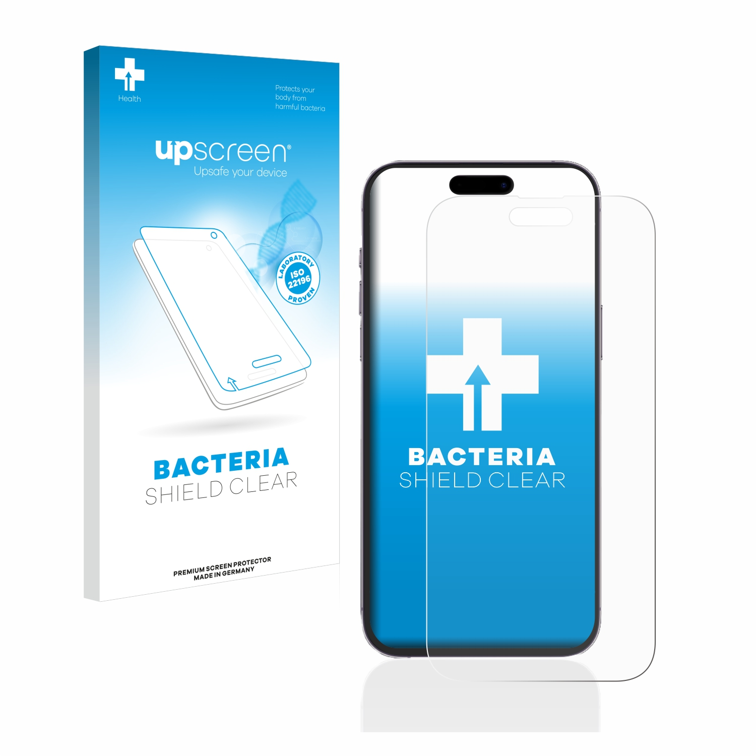 Apple iPhone UPSCREEN Schutzfolie(für klare Pro antibakteriell 14 Max)