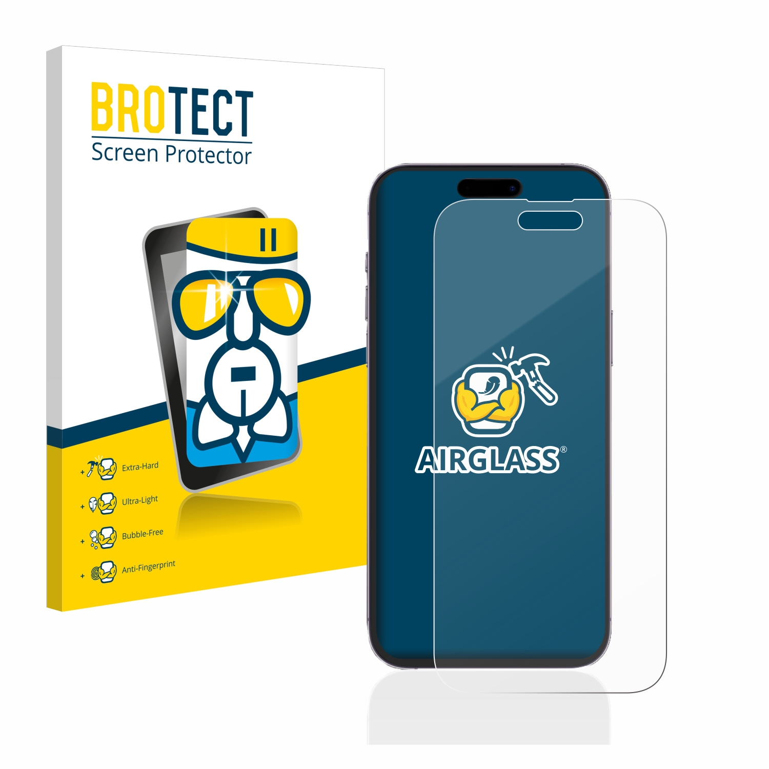BROTECT Airglass klare Pro Max) iPhone 14 Apple Schutzfolie(für