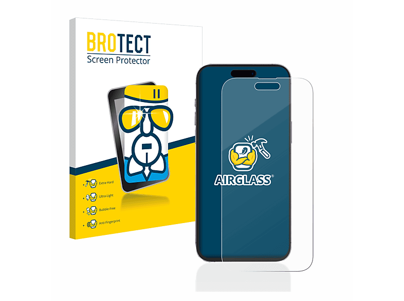 14 Airglass iPhone klare Max) Schutzfolie(für Apple BROTECT Pro