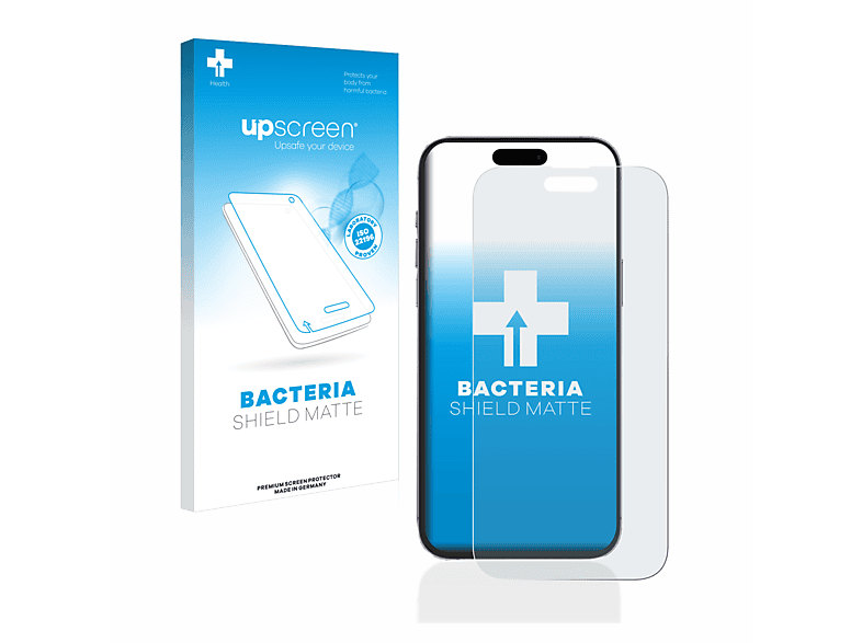 UPSCREEN antibakteriell entspiegelt matte Schutzfolie(für Apple iPhone 14 Pro Max)