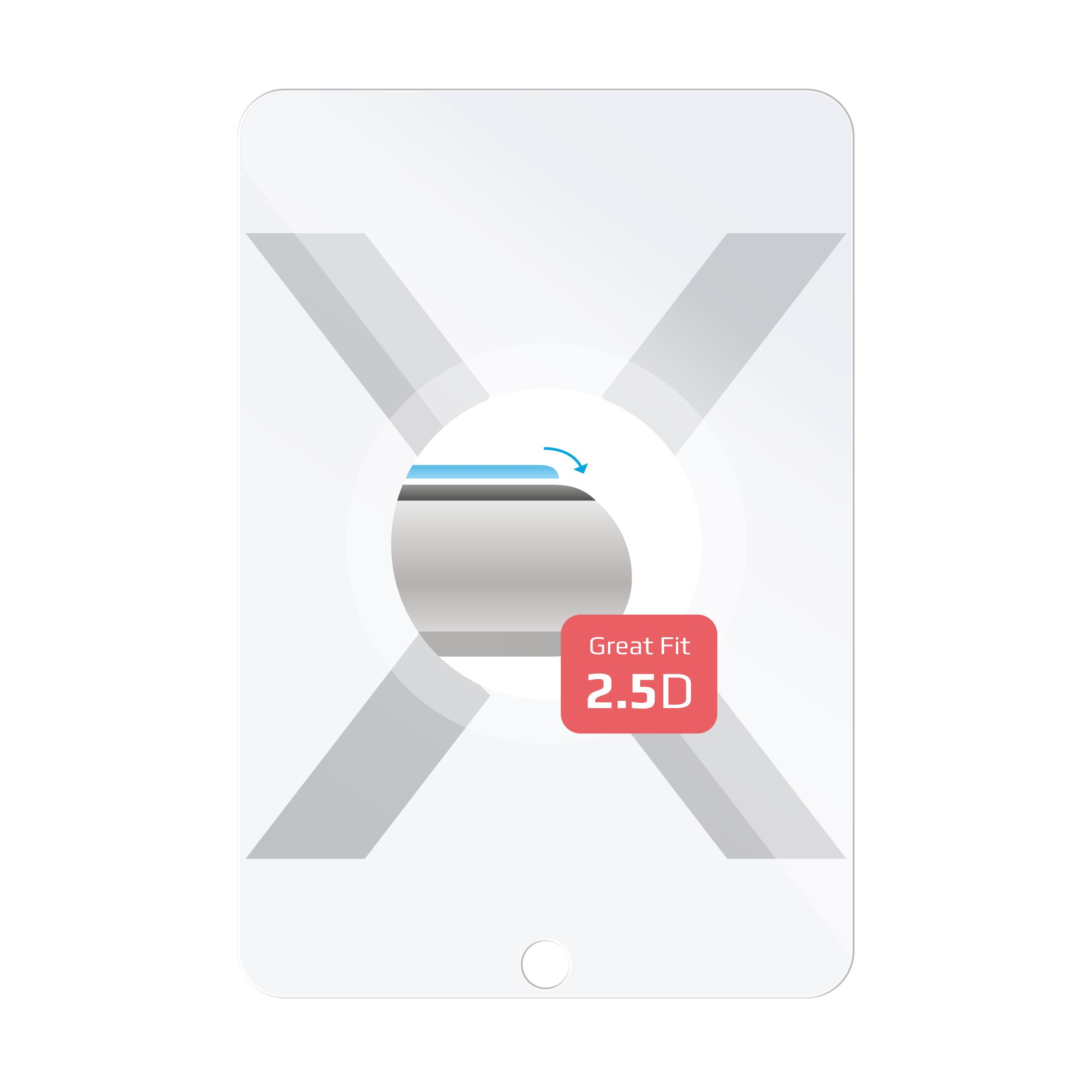 Displayschutz(für FIXED Apple) FIXG-469 iPad 10.2\