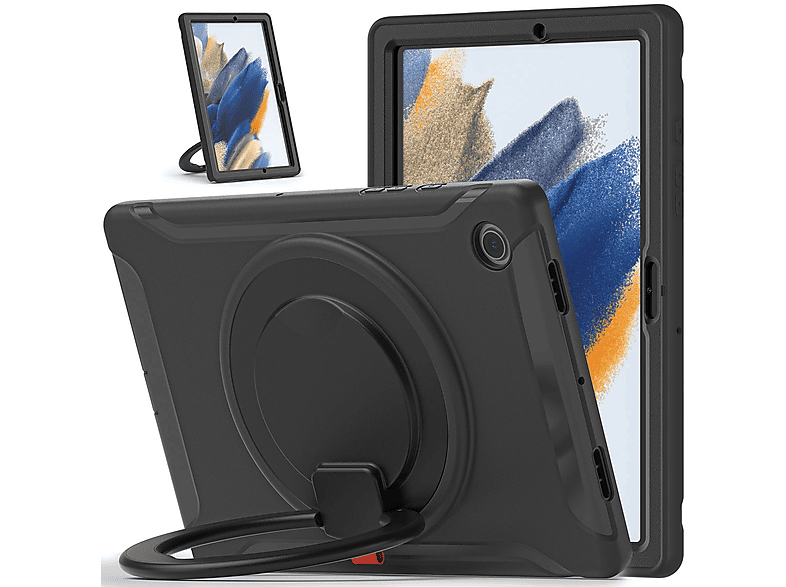 WIGENTO Tablet Schutz Tasche Hülle, Full Cover, Samsung, Galaxy Tab A8 10.5 2021 X200 / X205, Schwarz