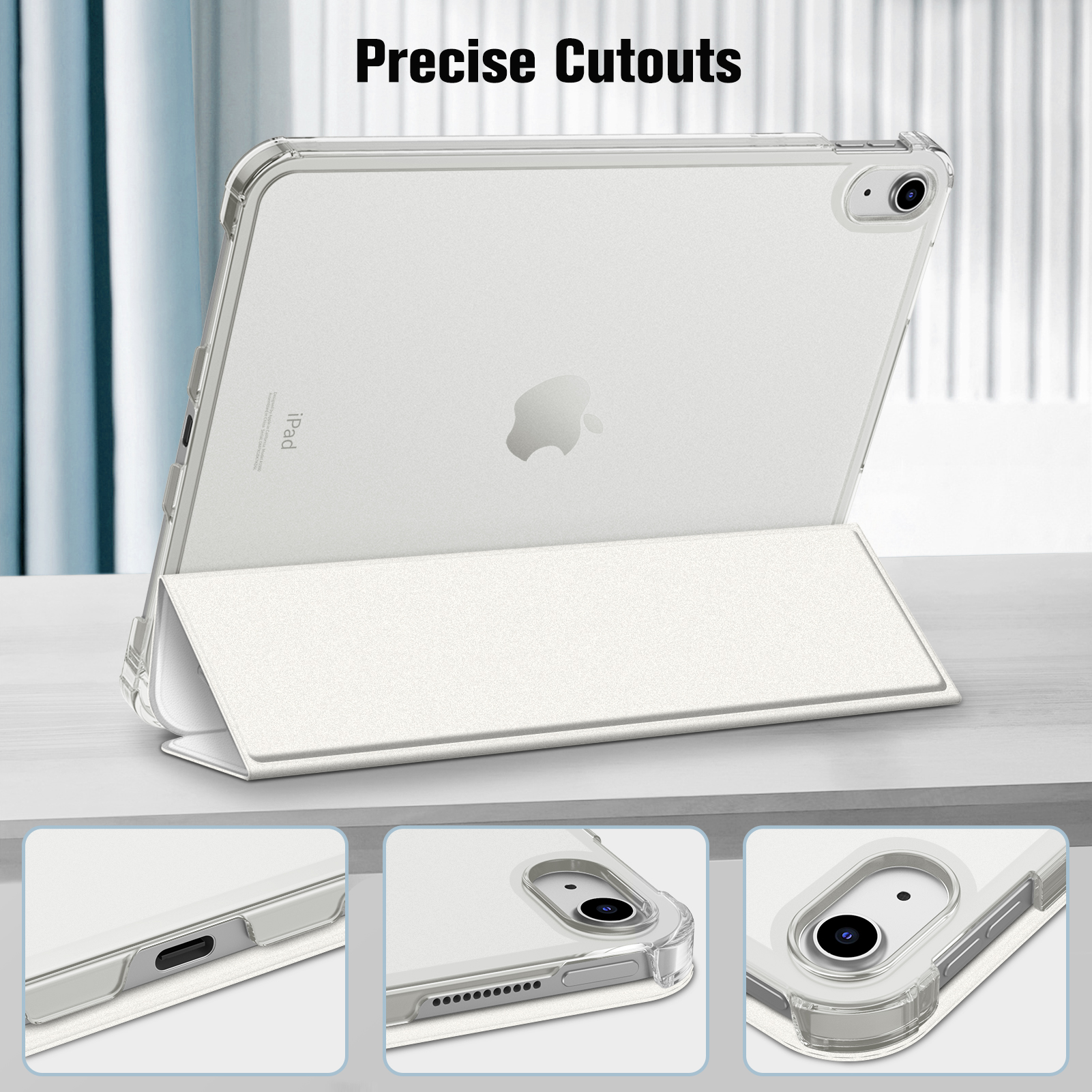 Apple PC, Bookcover Kunstleder, Tablethülle Weiß Hülle FINTIE für