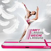 PHYSIONICS Air Track 5 m Gymnastikmatte, Rosa