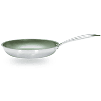 JUST VEGAN Bratpfanne Pfanne (Edelstahl, Beschichtung: Keine)