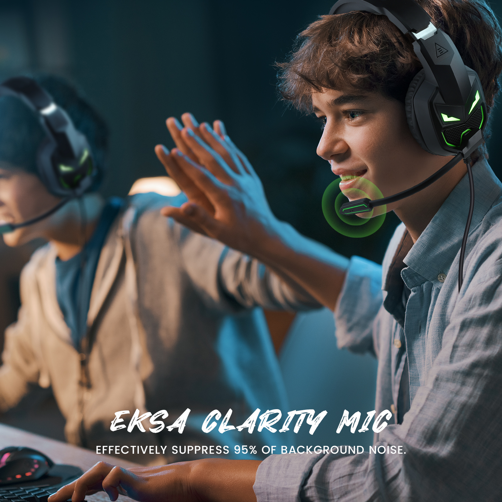 EKSA-TRADE Black S, Headset Gaming Over-ear Fenrir