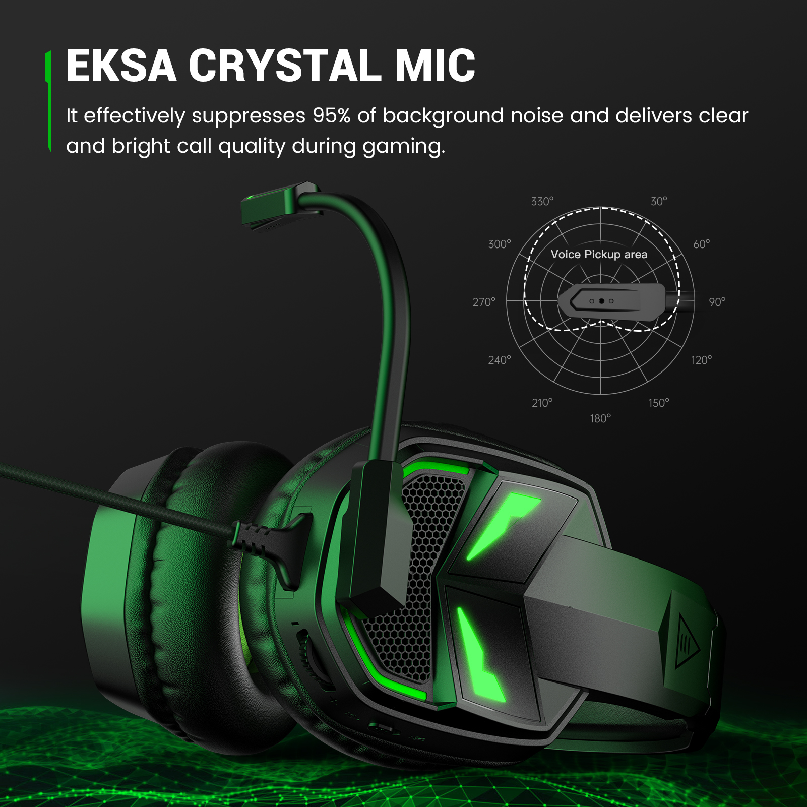EKSA-TRADE Fenrir Black Headset S, Over-ear Gaming
