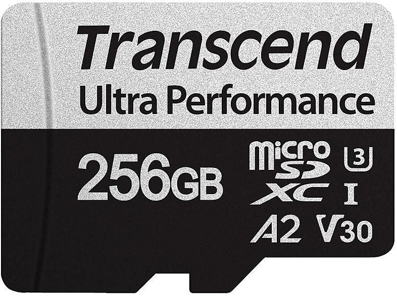 TRANSCEND microSDXC 340S A2 V30 256 Speicherkarte U3 (R160/W125) GB