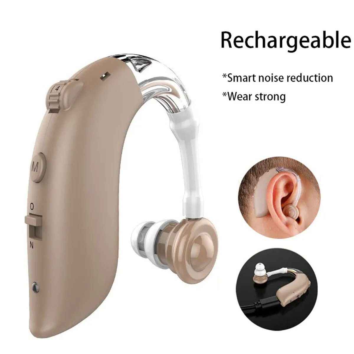 Hörgerät,Hörverstärker-Smart automatischer Hörverstärker Geräuschreduzierung Anpassung und Hörgerät mit SYNTEK